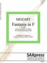 Fantasia In F, K. 549 P.O.D cover